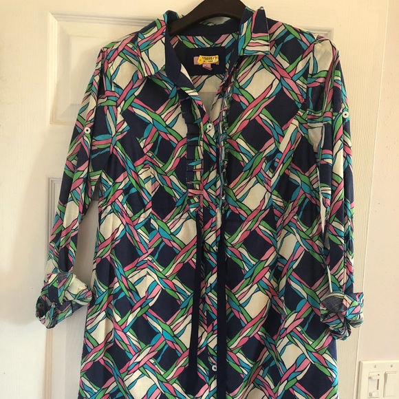 Lilly Pulitzer Dresses & Skirts - Lilly Pulitzer Multi Color Shirt Dress